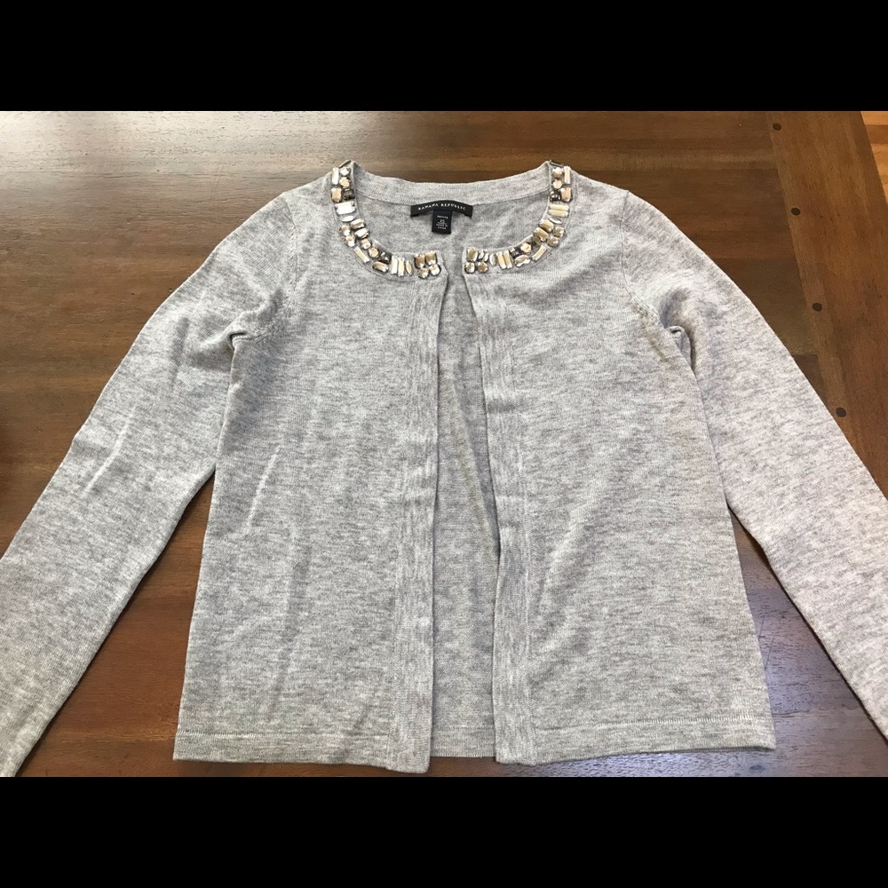 Banana Republic Jewel Neck Cardigan